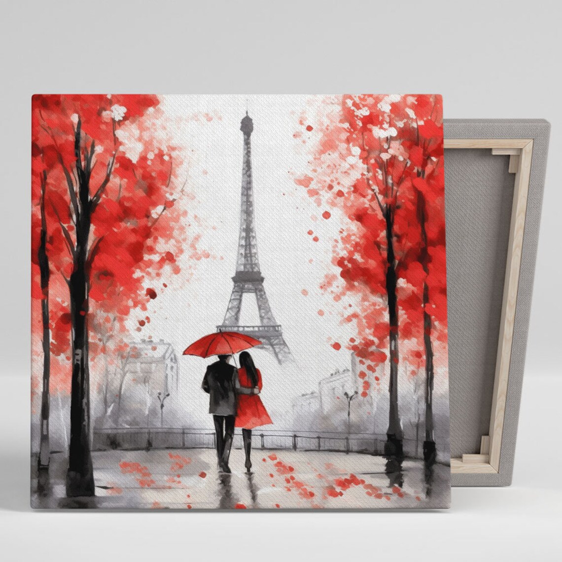 Love in Paris Minimalist Travel Poster Art Print