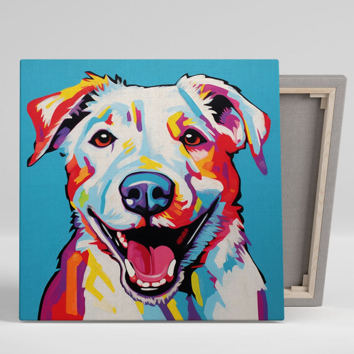 Dog Modern Art Print, Pet Decor for Living Room