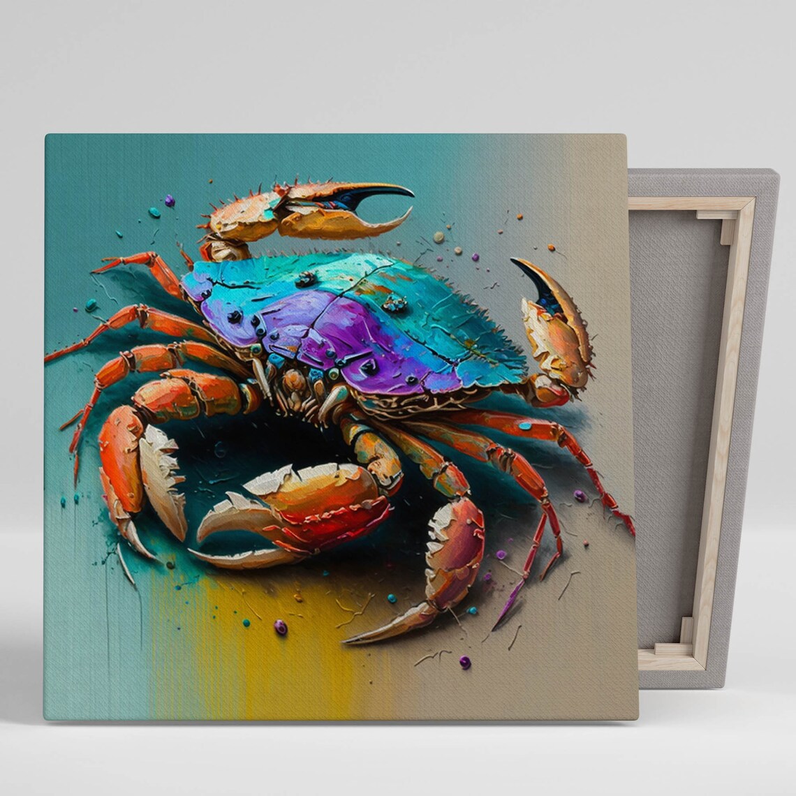 Crab Wall Art Print, Ocean and Beach Wall Decor