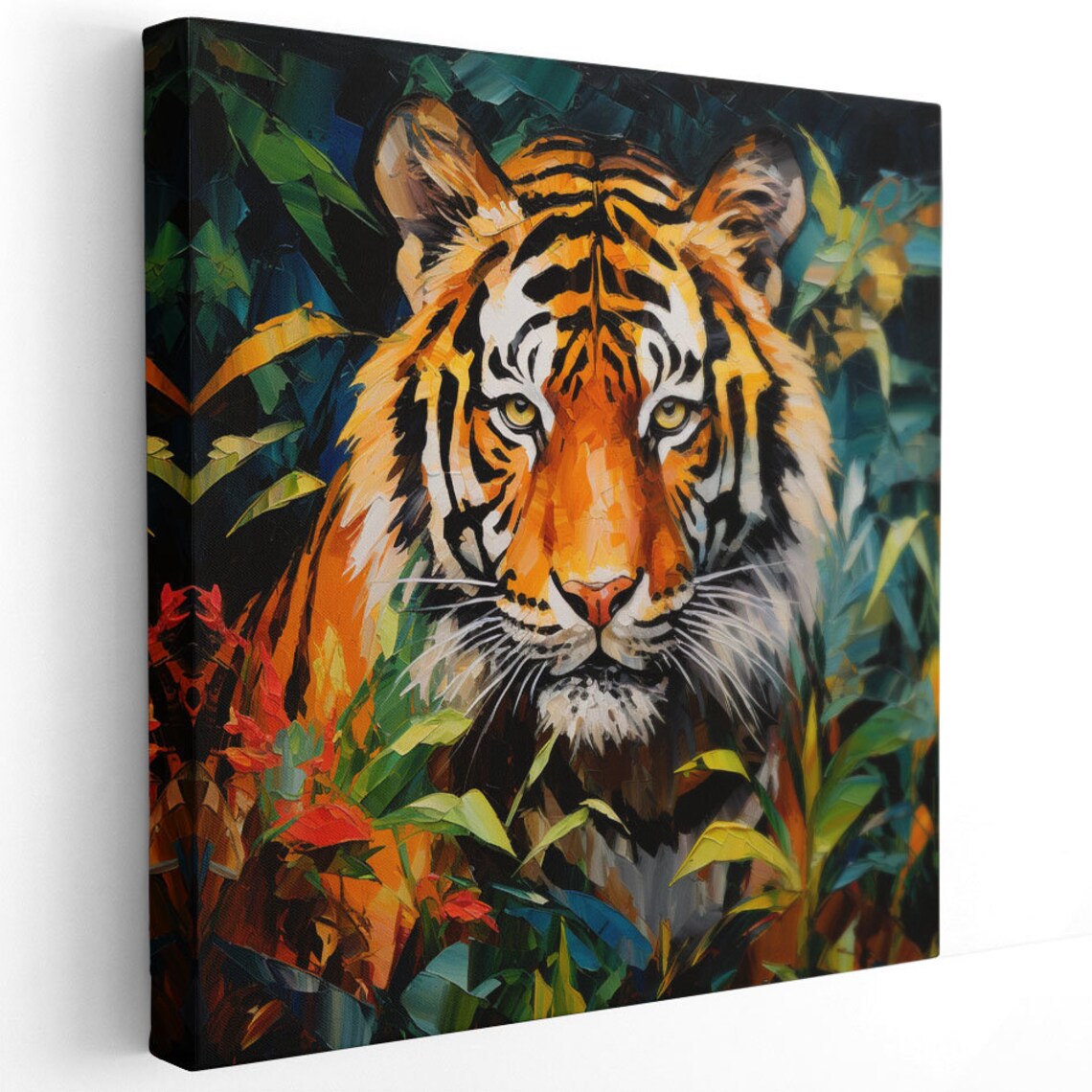 Bengal Tiger Contemporary Design Wall Art Print - Image 2