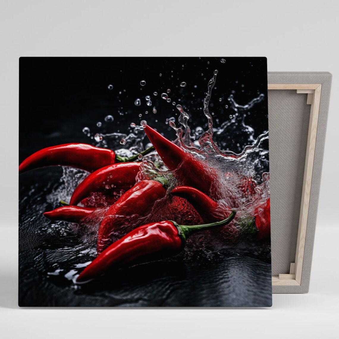 Red Chili Whimsical Kitchen Wall Decor Art Print
