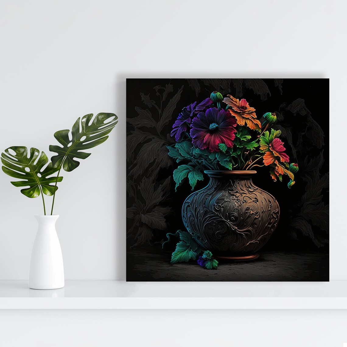 Flower Arrangement Floral Art Print, Botanical Decor - Image 4