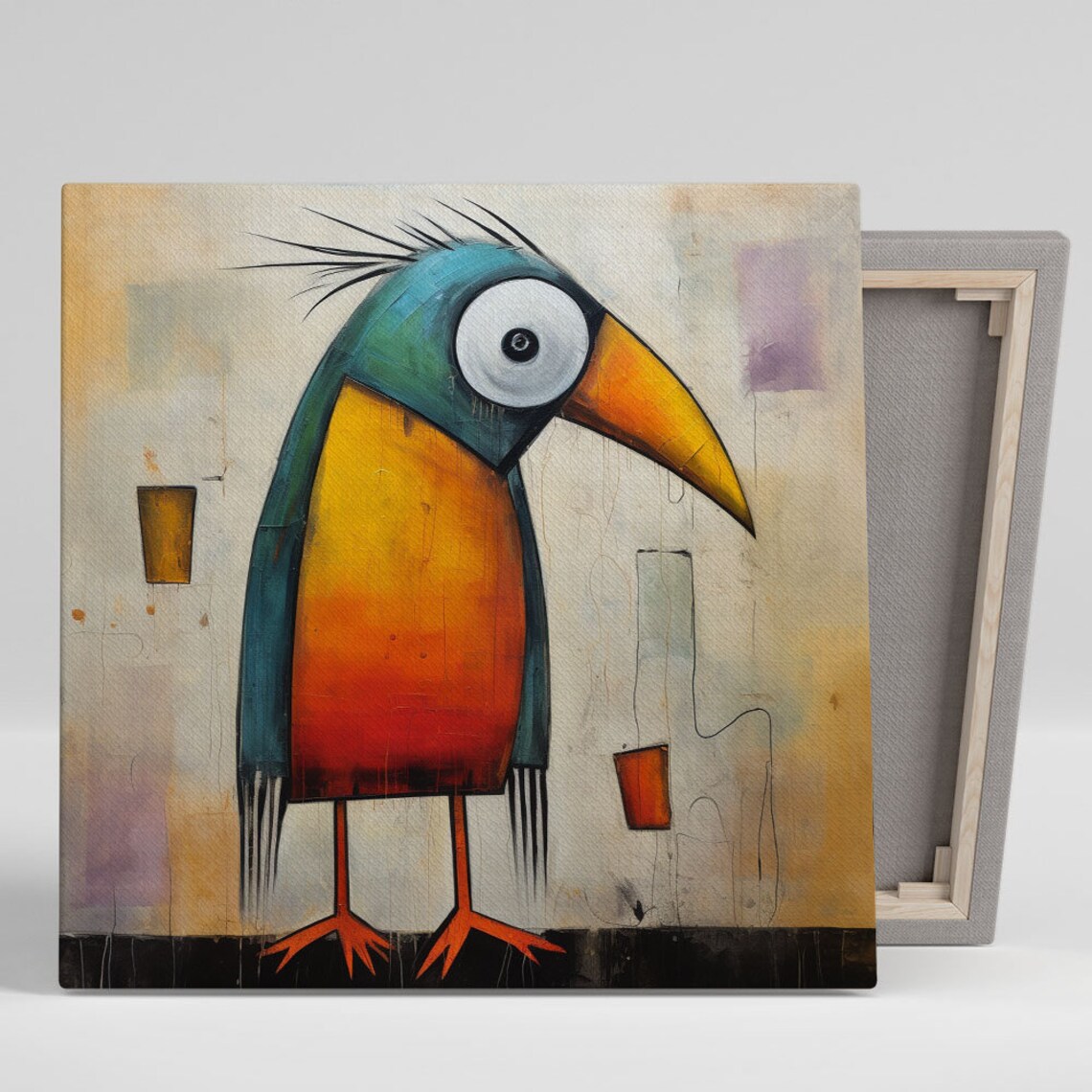 Abstract Bird Modern Decor Living Room Art Print