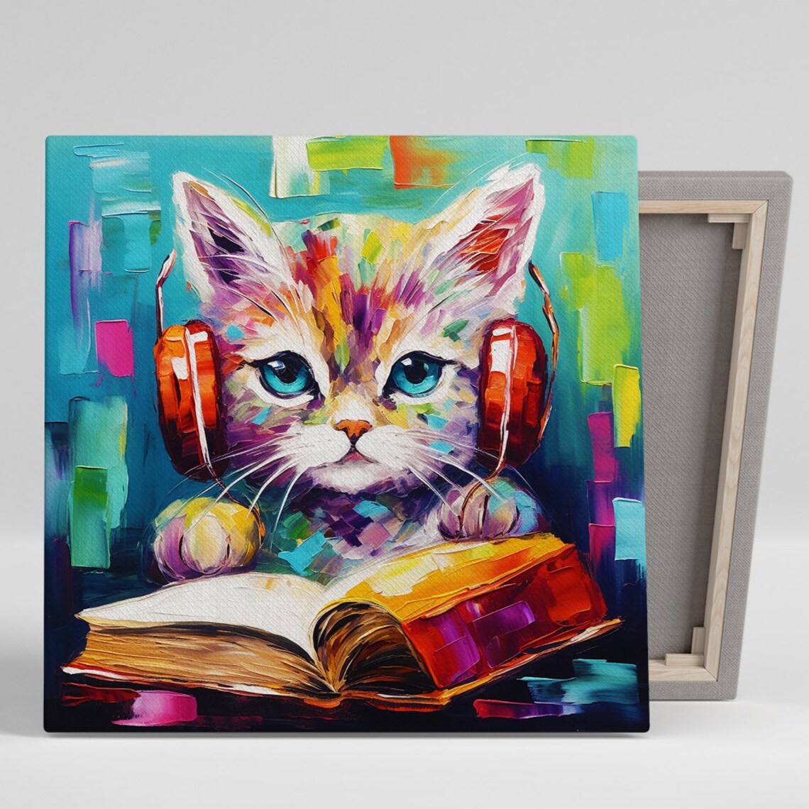 Cat Melodic Study Session, Whimsical Modern Poster