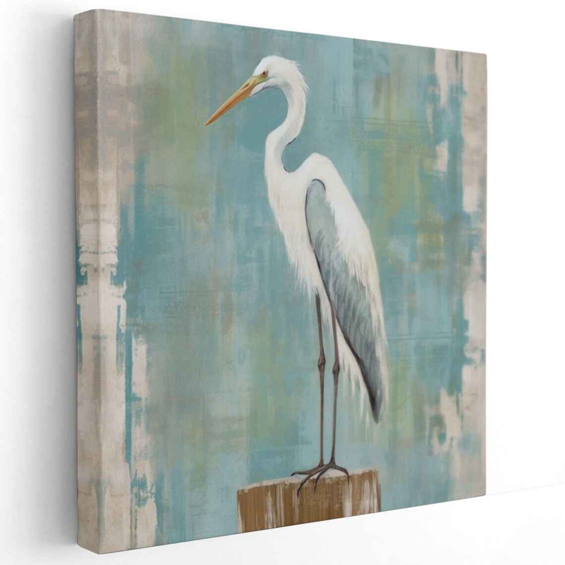 Heron Bird Modern Art Print, Contemporary Decor - Image 2