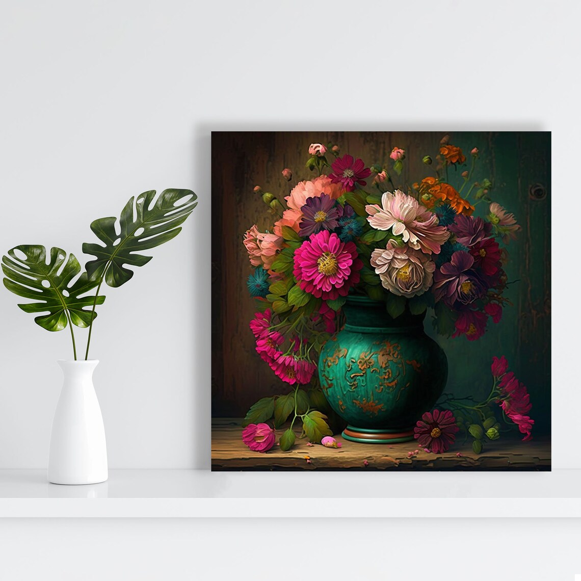 Flower Vase Botanical Wall Art Print, Floral Decor - Image 2