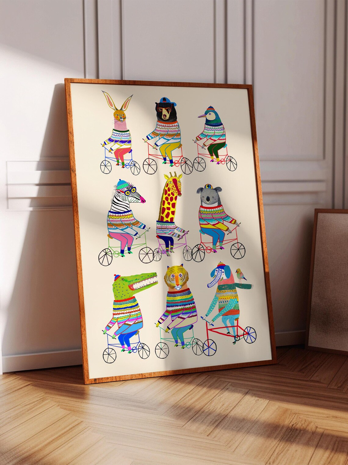 Cool Bikers Art Print, Kids Nursery Decor