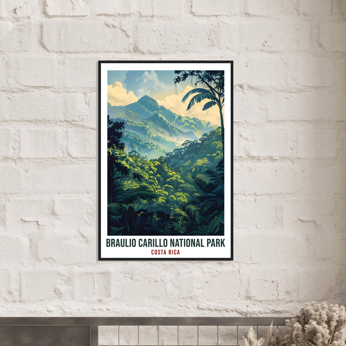Braulio Carillo National Park Costa Rica Travel Print Wall Art Wall Hanging Dcor Braulio Carillo Artwork Travel Art Costarica Travel Poster - Image 3