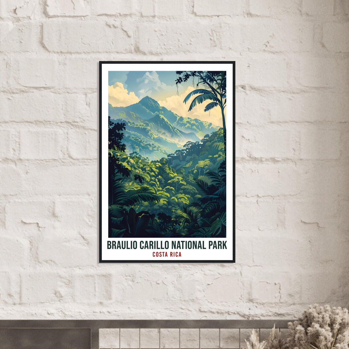 Braulio Carrillo National Park Misty Rainforest Peaks Costa Rica Travel Poster - Image 3