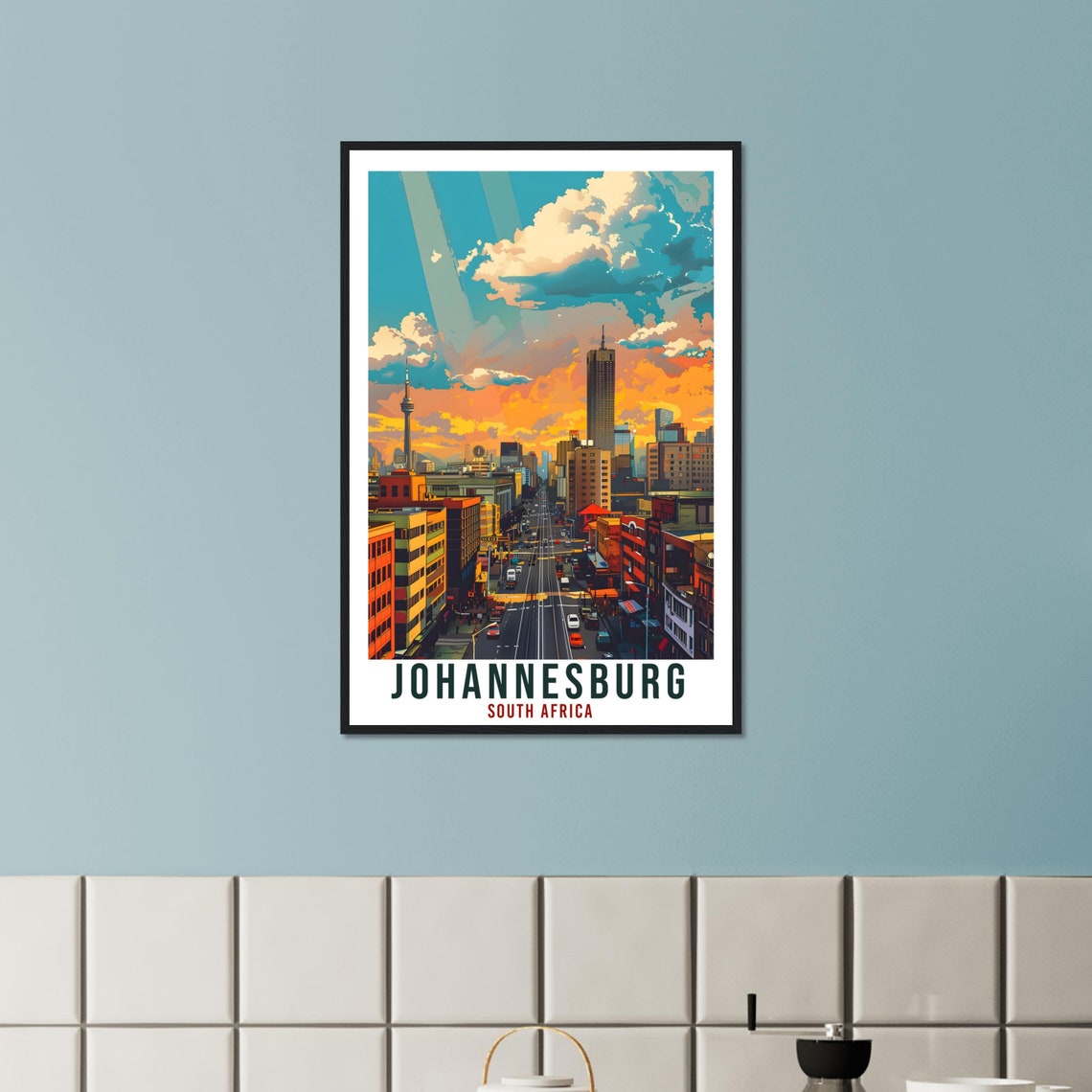 Johannesburg South Africa Travel Print Wall Art Wall Hanging Home Dcor Johannesburg Gift Art Lovers Artwork Gift Print South African Poster - Image 3