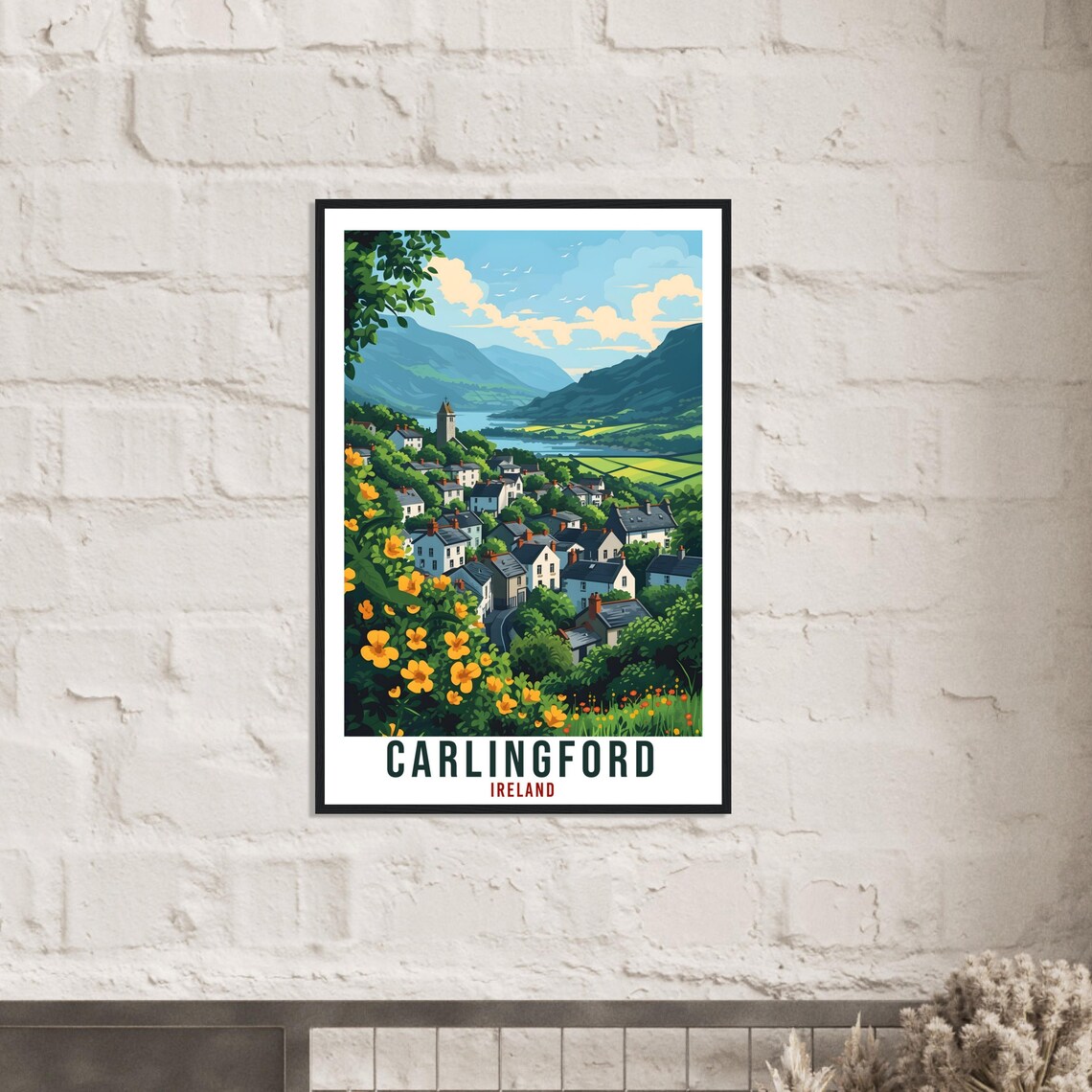 Carlingford Travel Poster, Irish Wall Art Print - Image 2
