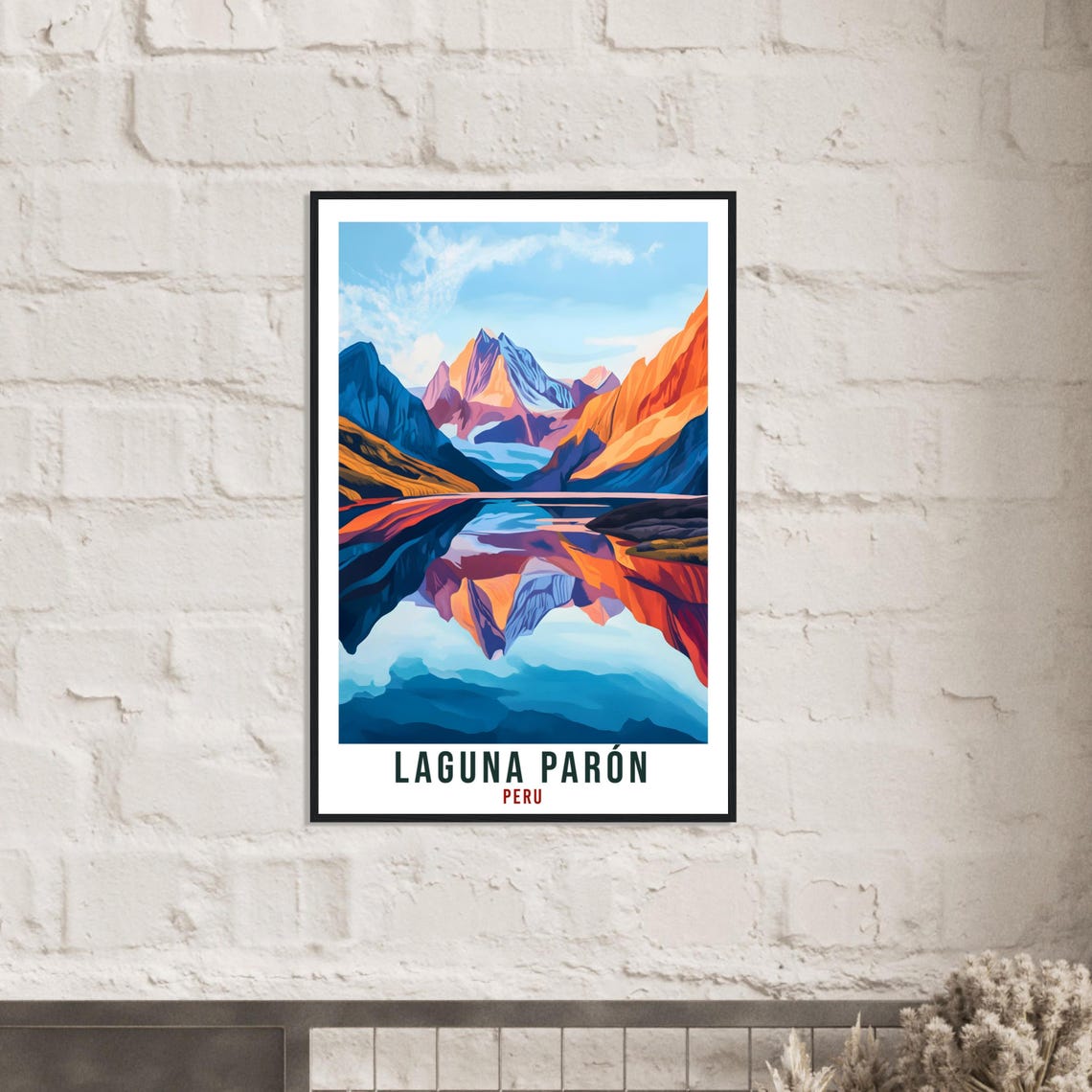 Laguna Paron Peru Alpine Lake Mountain Reflection Travel Art Poster - Image 2