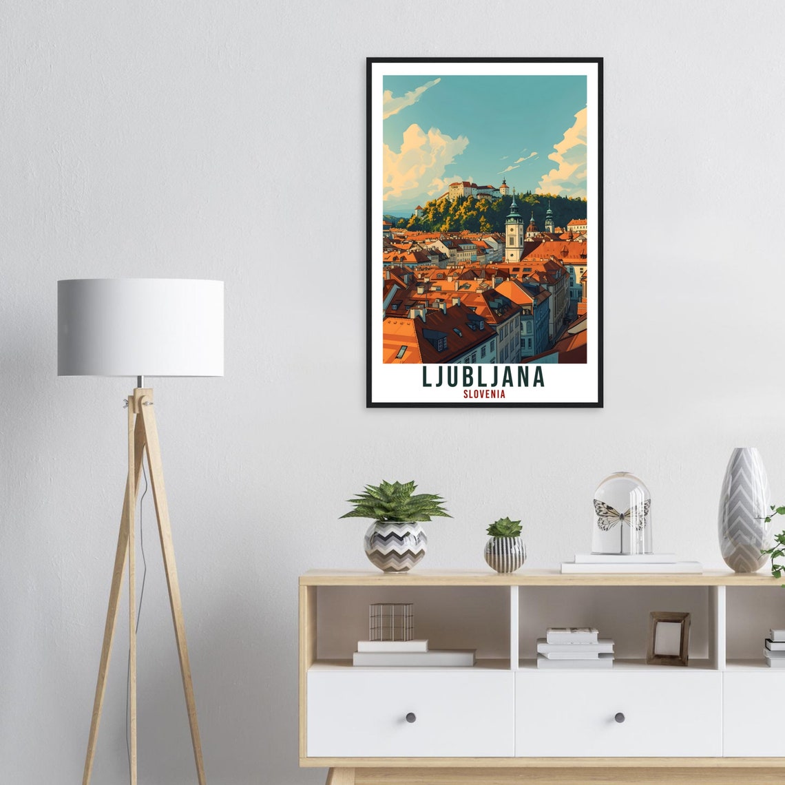 Ljubljana Slovenia Travel Print Wall Art Ljubljana Wall Hanging Home Dcor Gift Art Lovers Slovenia Artwork Gift Print Ljubljana City Poster - Image 4