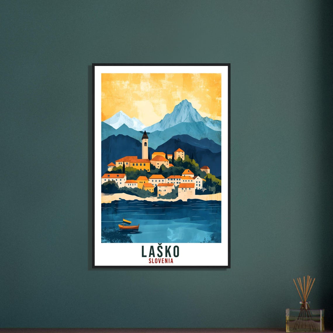 Lako Travel Print Slovenia Home Decor Lako Wall Art Gift Wall Hanging Art Lover Lako Slovenia Artwork Travel Poster Slovenia Travel Art - Image 3
