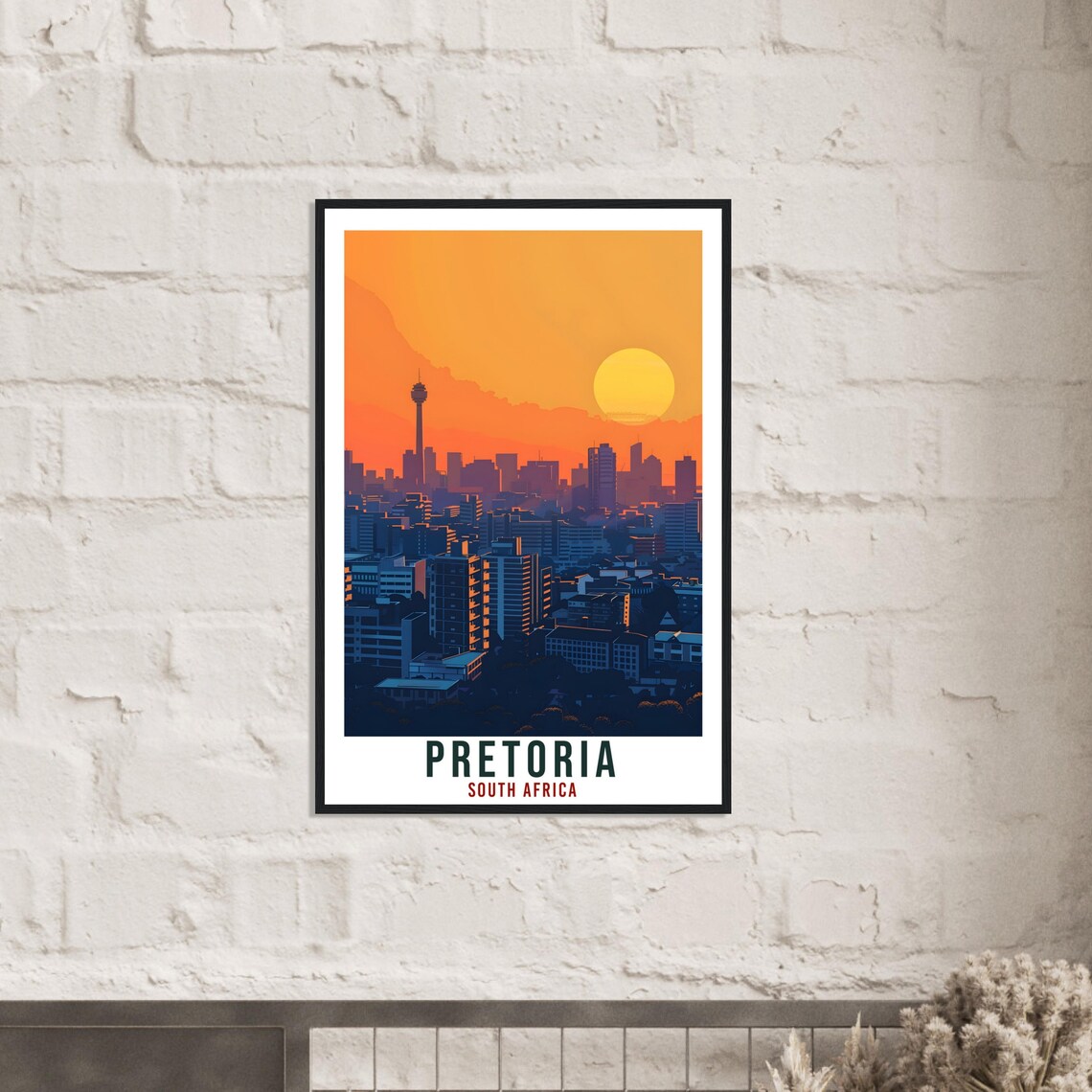 Pretoria South Africa Travel Poster, Landmark Art Print - Image 2
