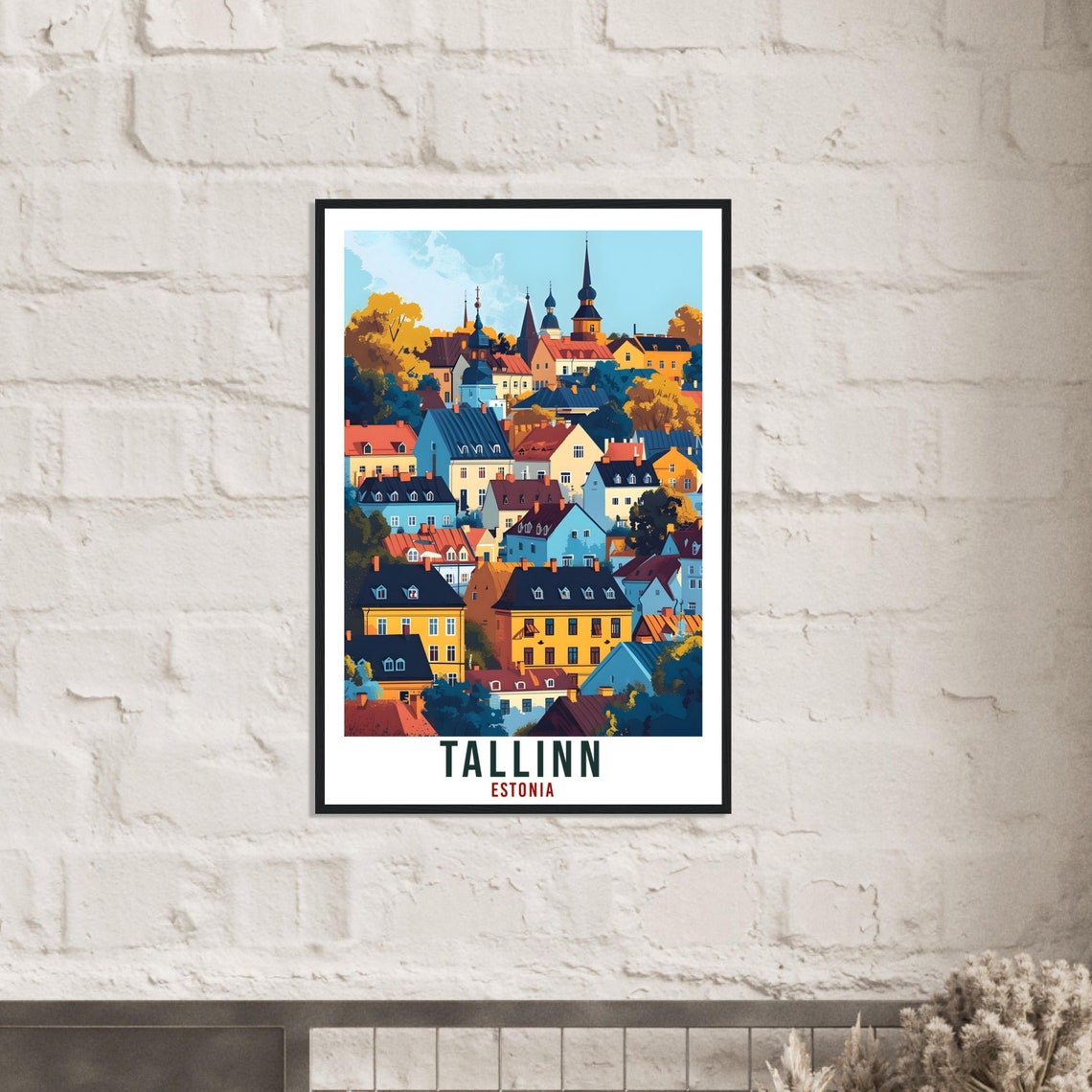 Tallinn Estonia Travel Print Wall Art Tallinn Wall Hanging Home Dcor Tallinn Gift Art Lovers Estonia Artwork Gift Print Tallinn City Poster - Image 2