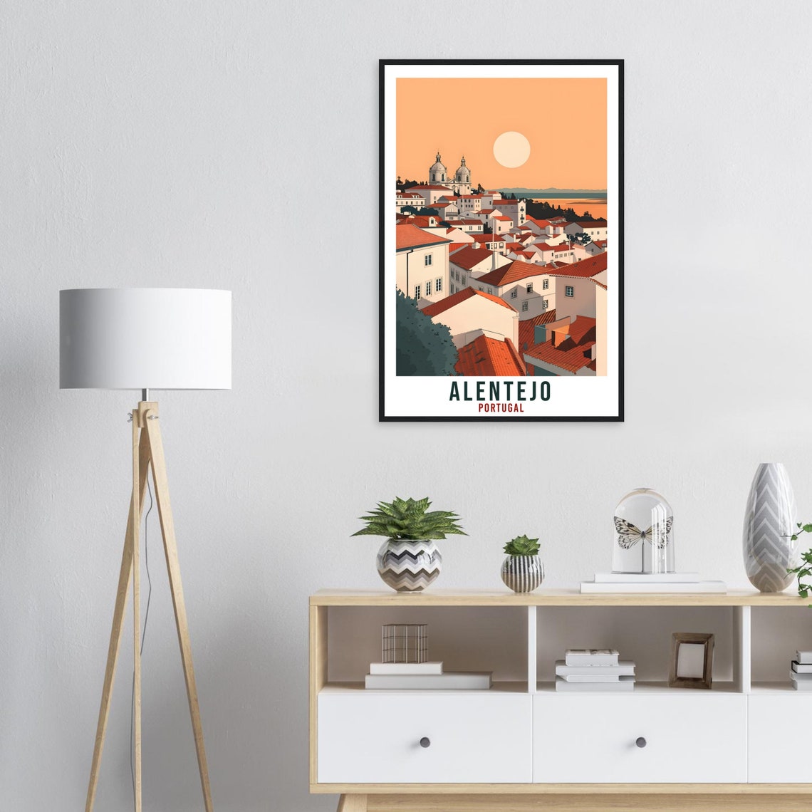 Alentejo Travel Print Portugal Wall Art Wall Hanging Home Dcor Alentejo Gift Portugal Landmark Artwork Gift Portugal Holiday Travel Poster - Image 3