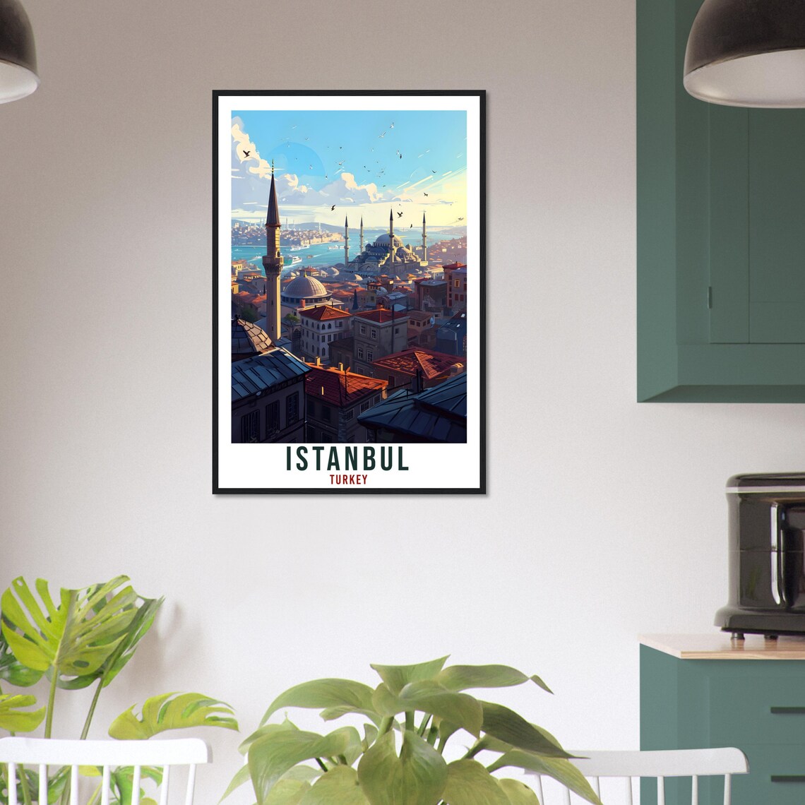 Istanbul Travel Poster, Turkey Decor Art Print - Image 2
