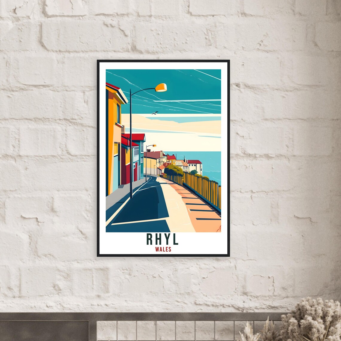 Rhyl Vintage Travel Poster, Wales Wall Art - Image 2