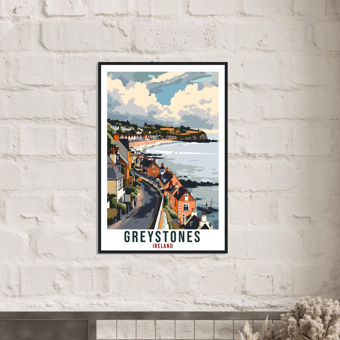 Greystones Travel Poster, Ireland Wall Art - Image 2