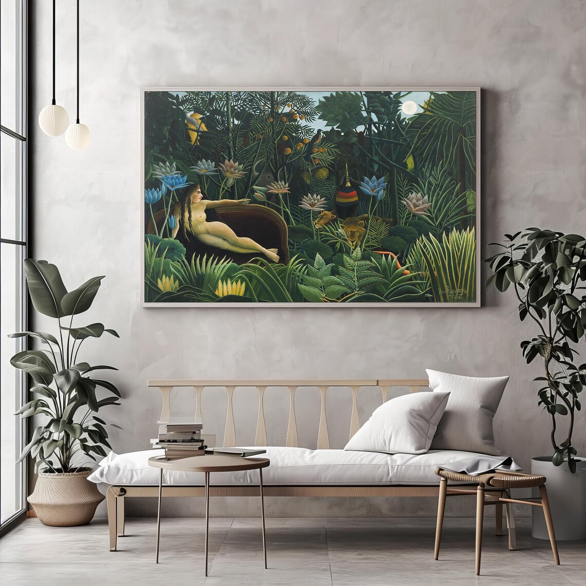Henri Rousseau The Dream Jungle Fantasy Reclining Woman Poster - Image 2