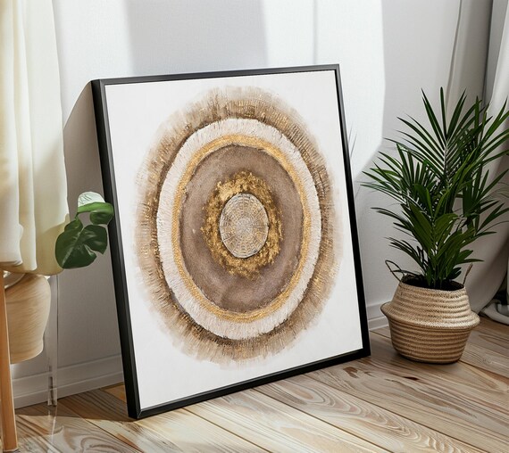 Mandala Nature Abstraction, Intricate Textured Circles
