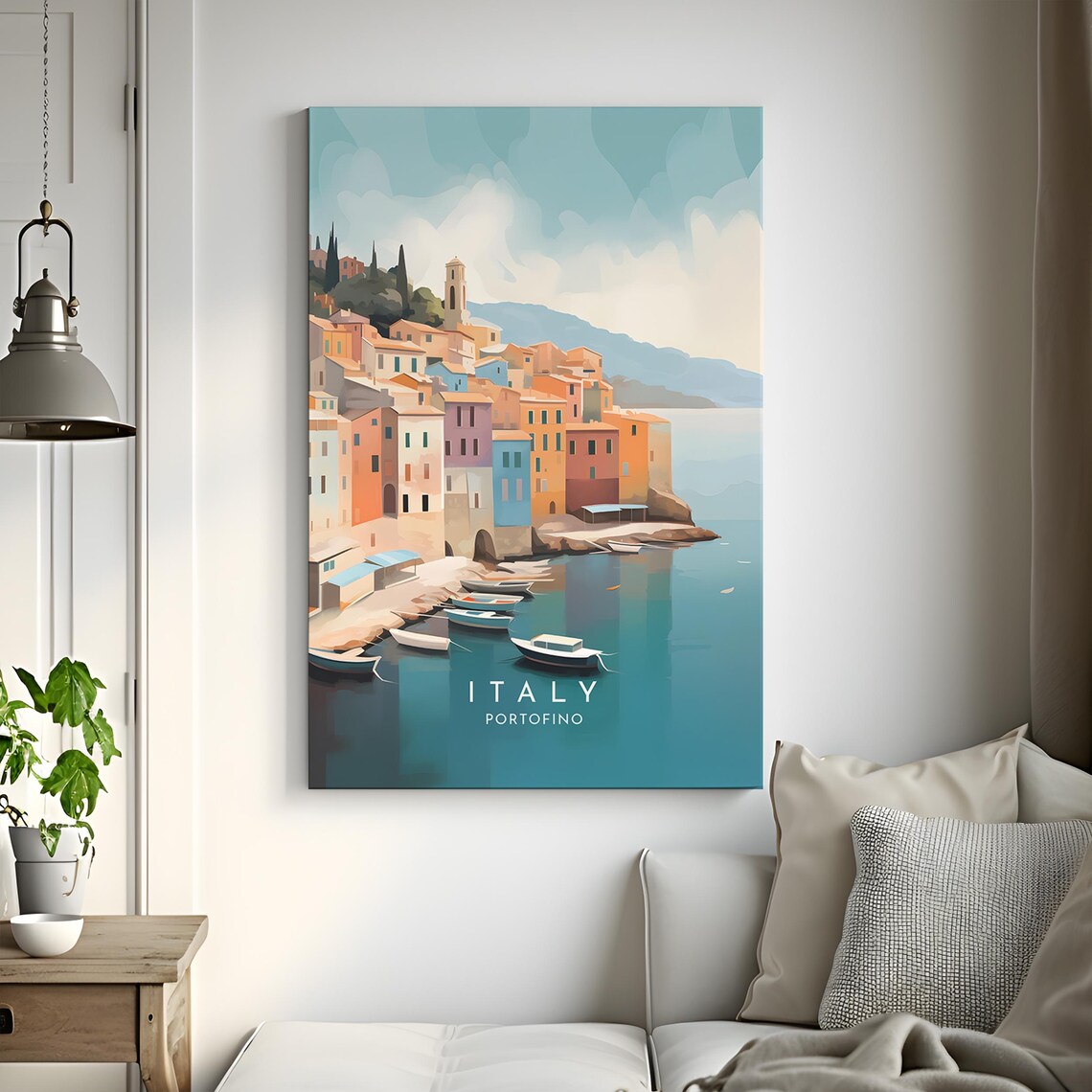 Portofino Travel Poster, Italy Travel Print - Image 3