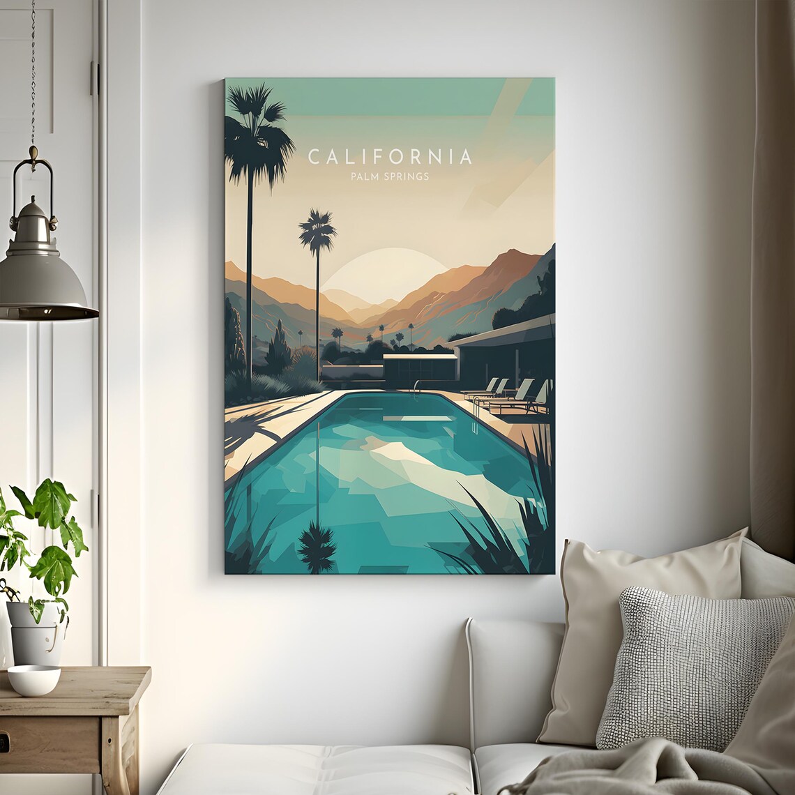 Palm Springs Travel Poster, California Home Decor - Image 3
