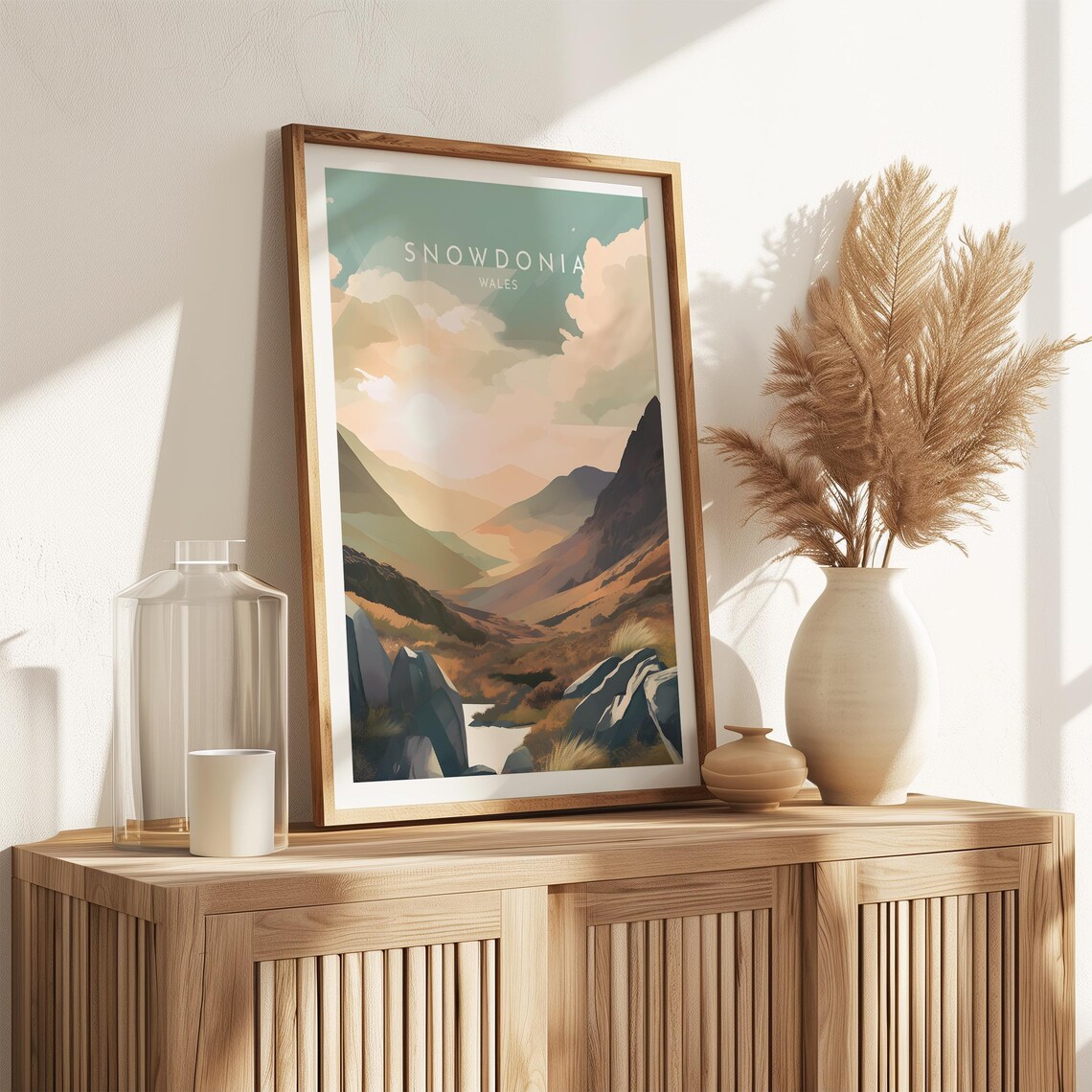 Snowdonia Travel Poster, Wales Home Decor Print - Image 2
