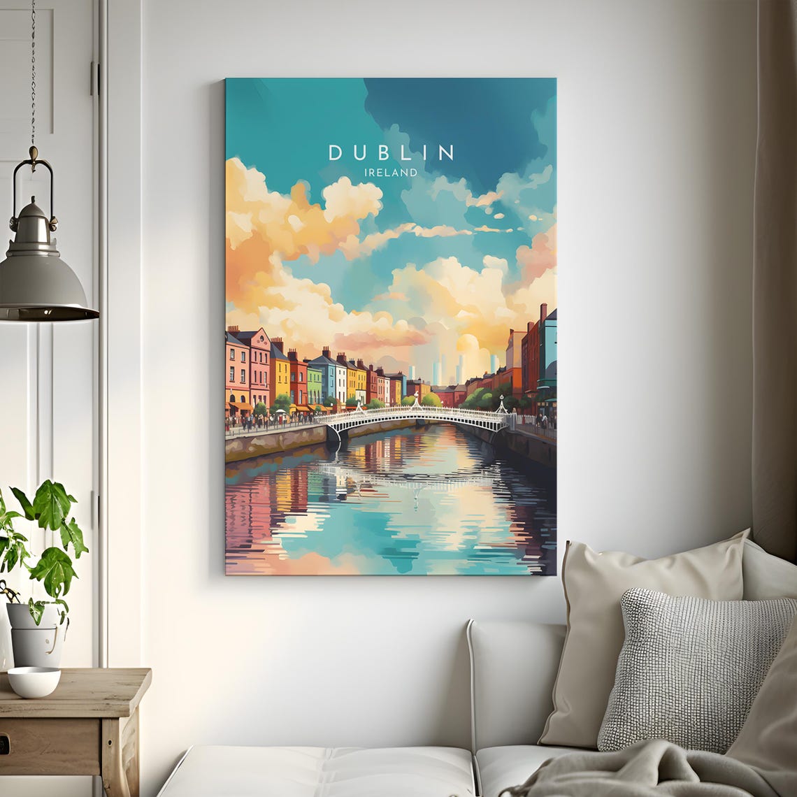 Dublin Ireland Home Decor Poster Print - Image 3