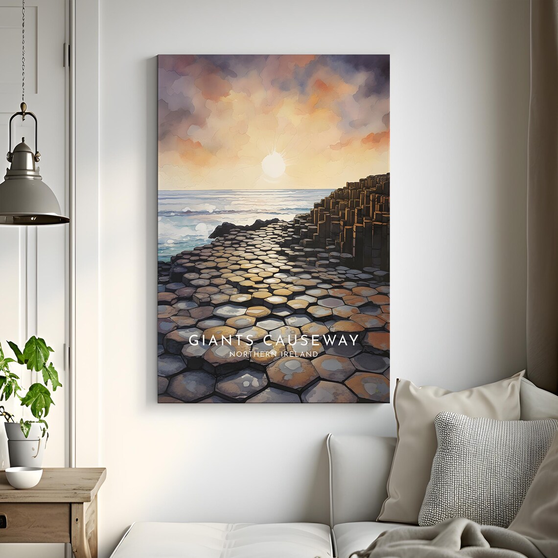 Giants Causeway Travel Poster, Northern Ireland - Image 3