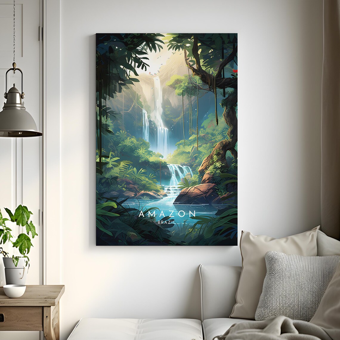 Amazon Travel Print, Brazil Rainforest Poster - Image 3