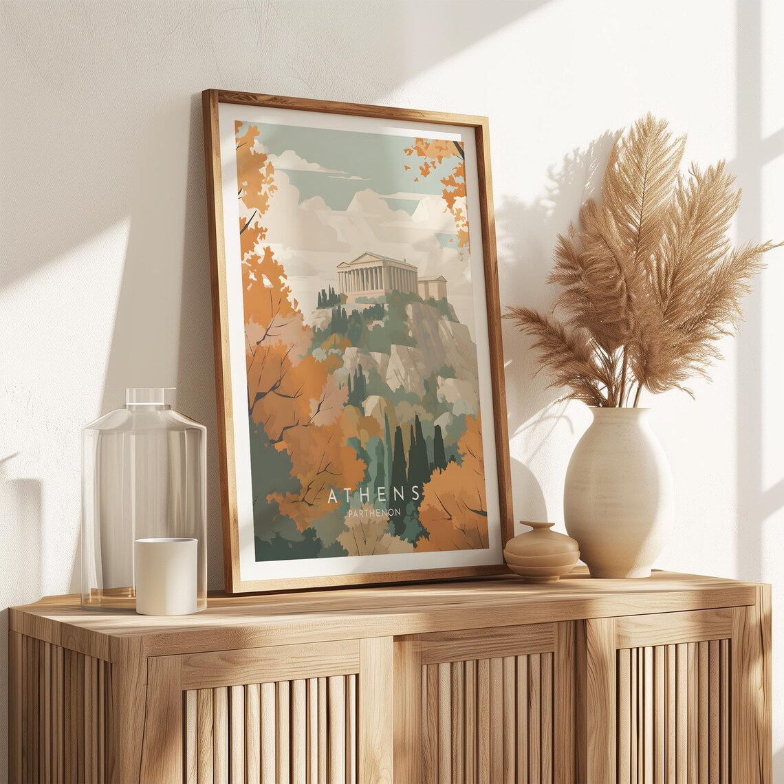 Parthenon Travel Poster, Athens Home Decor - Image 2