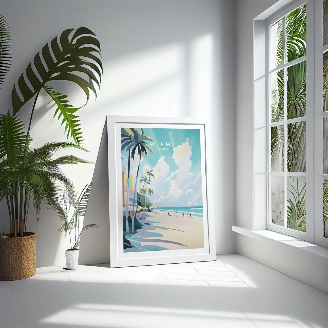 Miami Travel Poster, Florida United States Decor - Image 4
