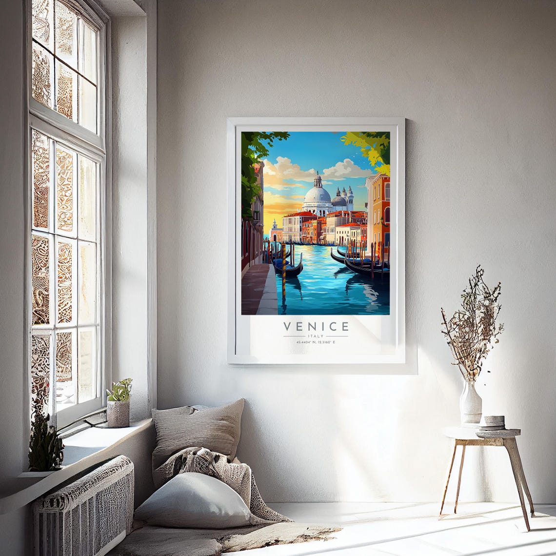 Venice Grand Canal Gondolas Santa Maria Salute Domes Travel Poster - Image 4