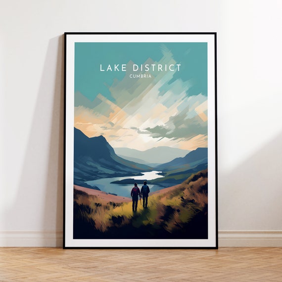 Cumbria Lake District England Travel Poster