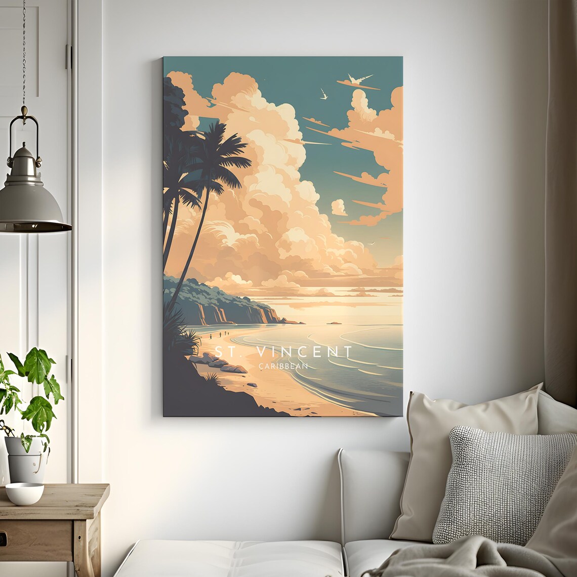 St Vincent Travel Poster, Caribbean Home Decor - Image 3