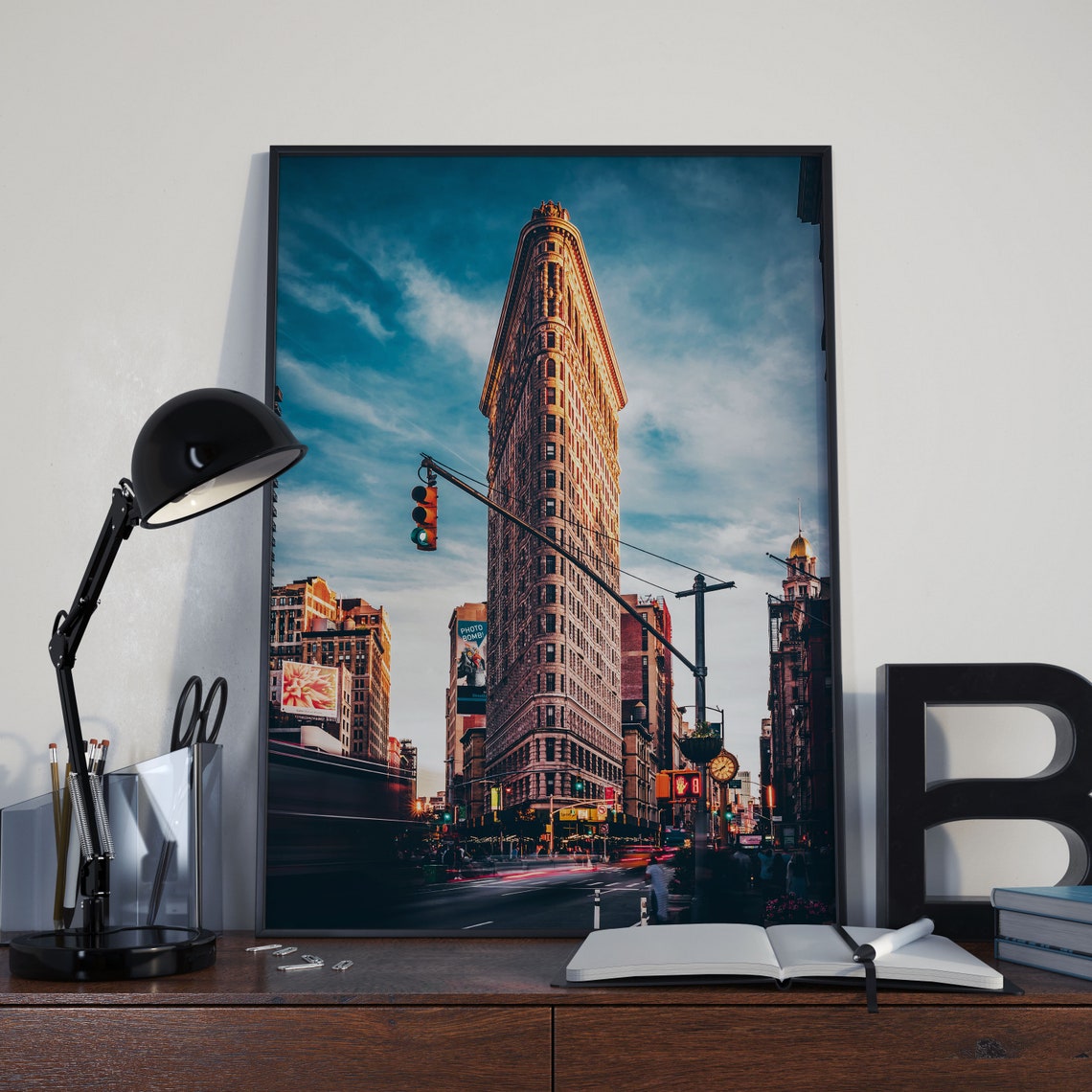Flatiron Building New York Street Photography Cityscape Poster - Image 2