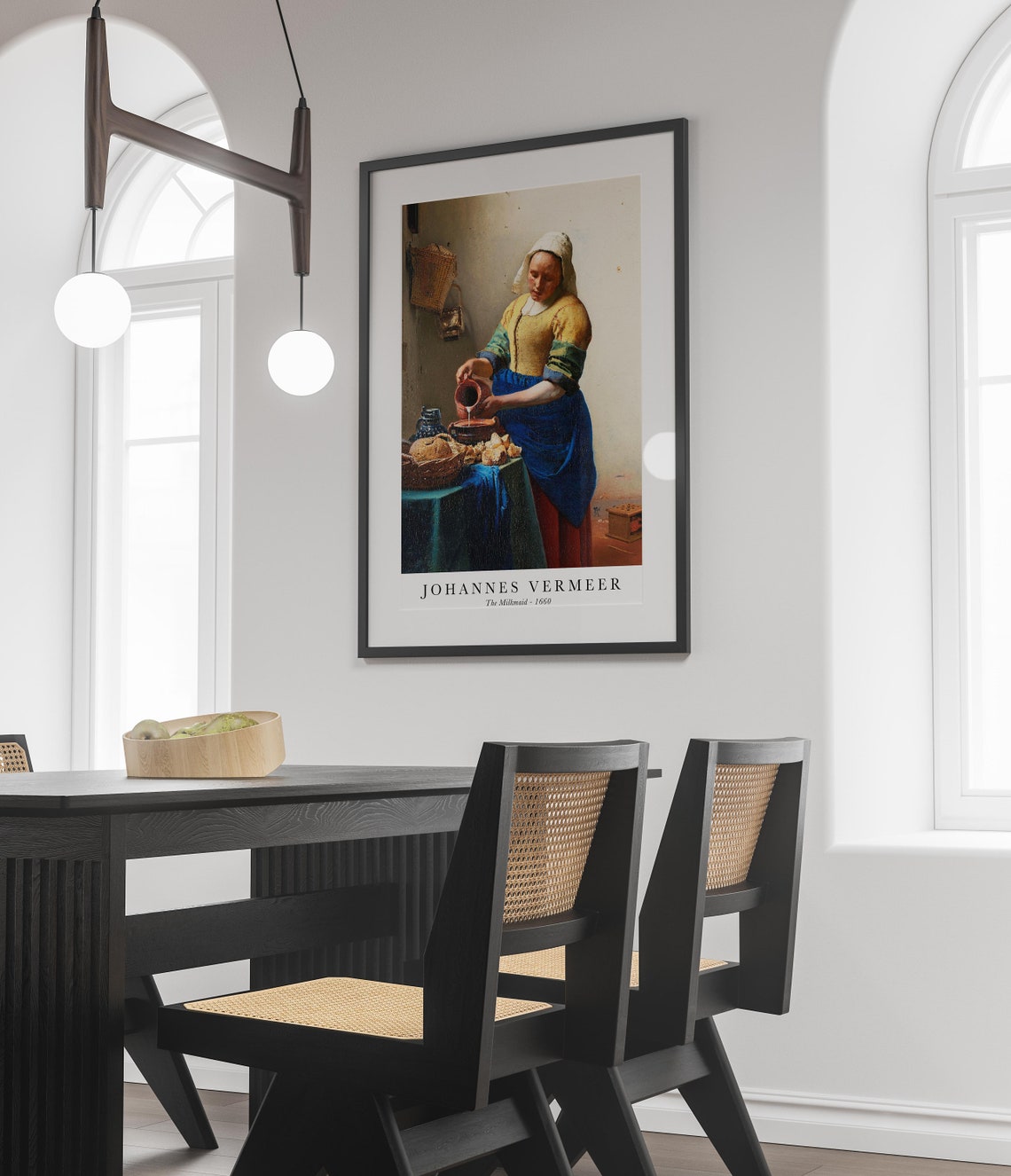 Johannes Vermeer The Milkmaid 1660 Classic Art Reproduction Poster - Image 6