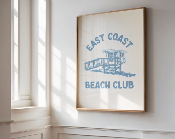East Coast Beach Club Granddaughter Wall Art Print