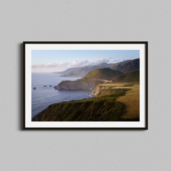 Big Sur Bixby Bridge Photo Print, Coastal Travel Poster