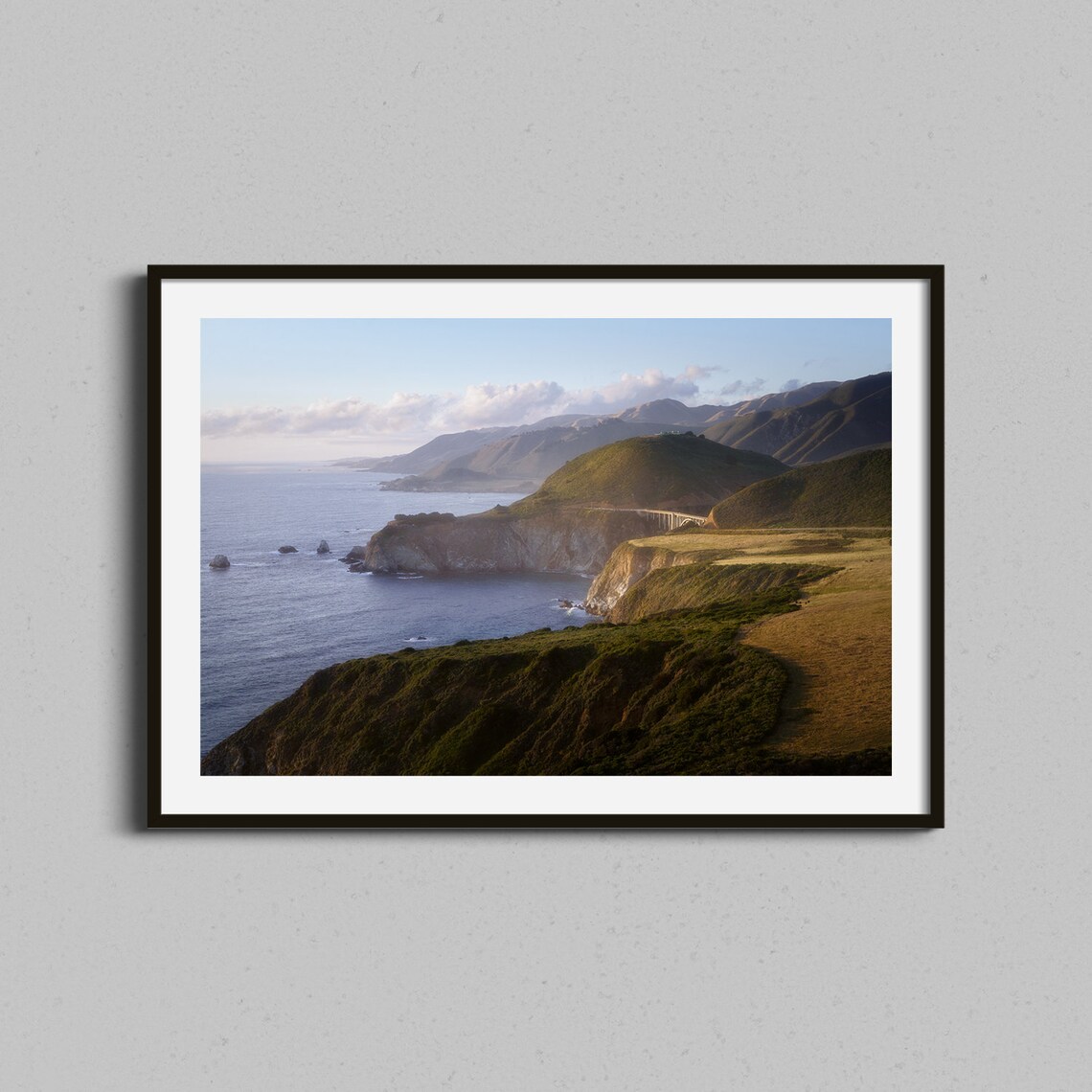 Big Sur Bixby Bridge Photo Print, Coastal Travel Poster