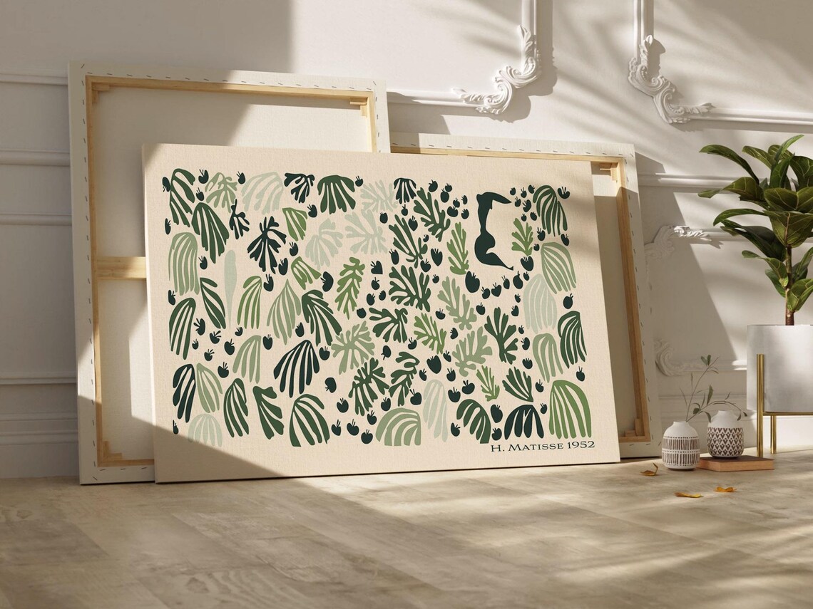 Matisse La Perruche - Abstract Minimalist Botanical Art