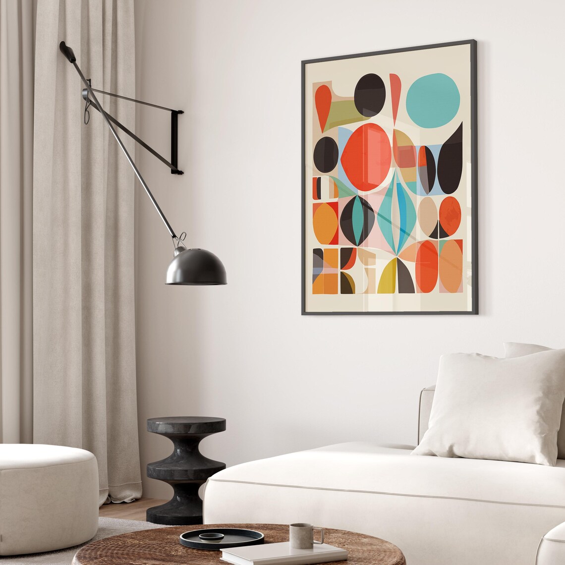Mid Century Modern Abstract, Gift for Design Lovers - Image 2