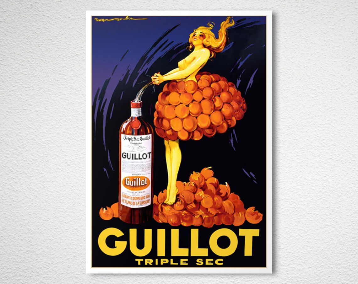 Guillot Triple Sec Aperitif Vintage Fooddrink Poster - Image 2