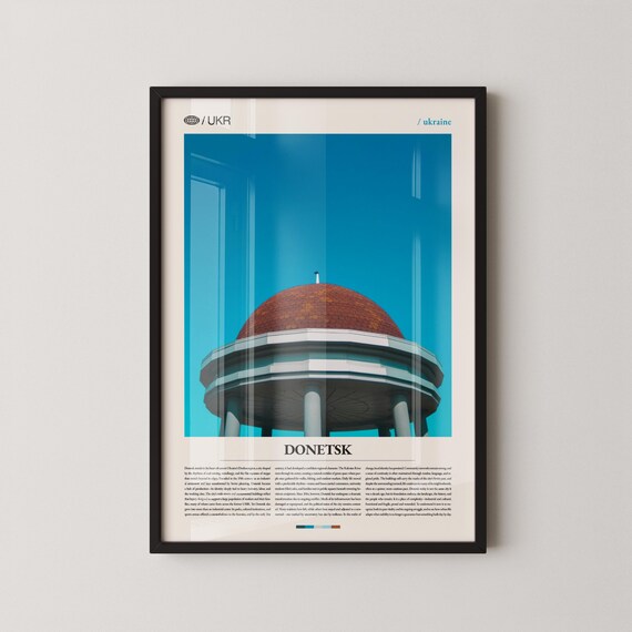 Donetsk Ukraine City Photo Landmark Architecture Travel Wall Poster