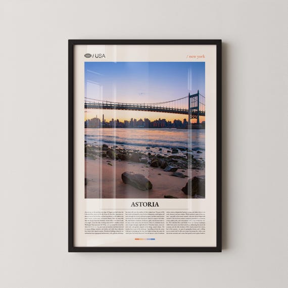 Astoria Print New York Wall Art Poster Photo Park Bohemian Hall And Beer Garden Museum Of The Moving