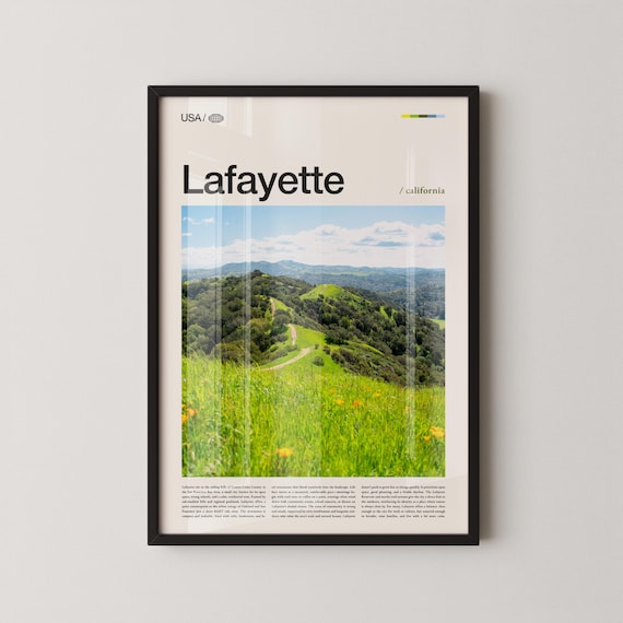 Lafayette California Green Rolling Hills Nature Trail Photo Poster