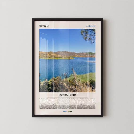 Escondido Wall Art Inland Valley Landscape Print Poster Scenic Southern Photography North County Decor