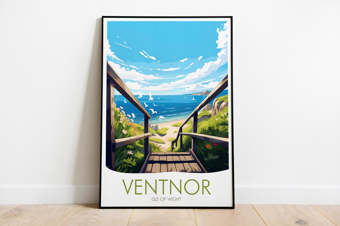 Isle Of Wight Travel Poster, Ventnor Print - Image 2